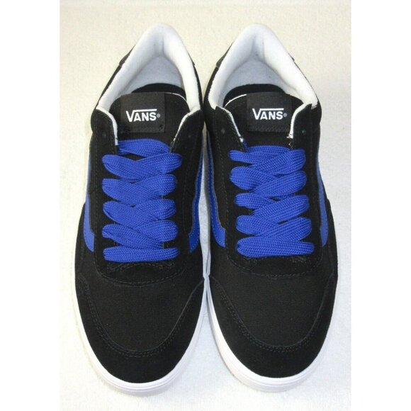 Vans Men's Cruze Too Cc 90's Retro Black Blue Canvas Suede Shoes Sizes NIB - Picture 3 of 5